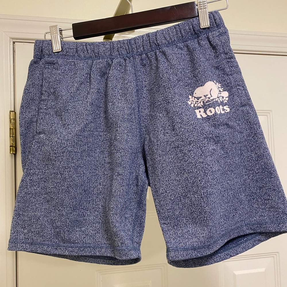Roots Organic Original Shorts in their signature “salt & pepper” Colour  Medium